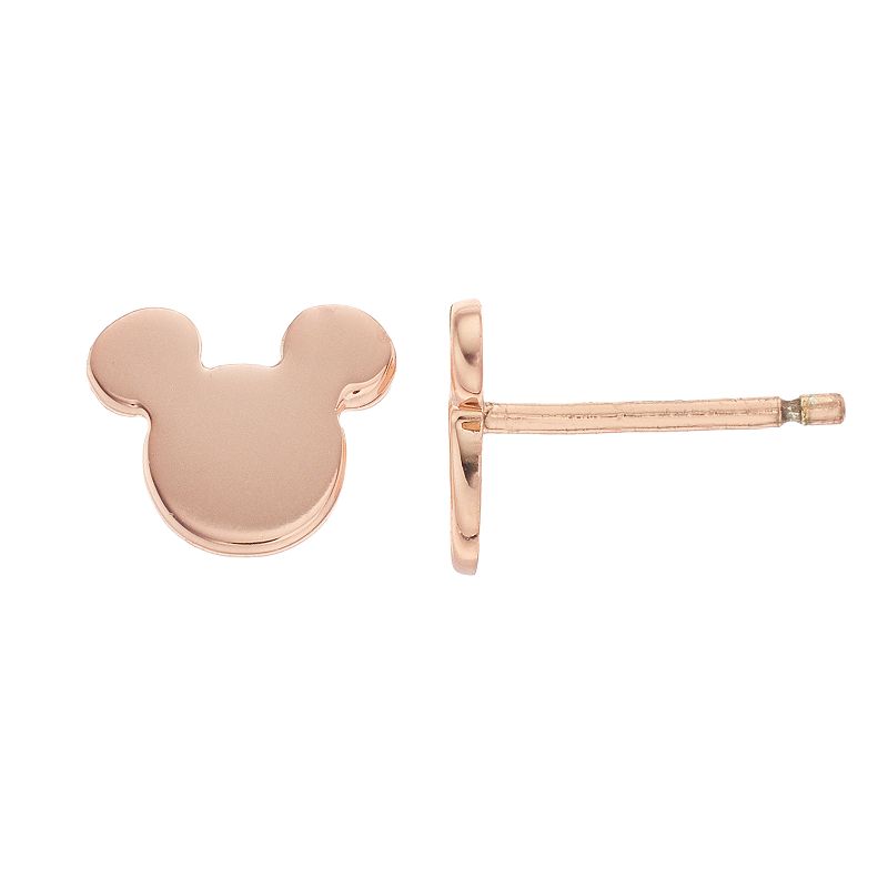 Disney Mickey Mouse Stud Earrings, Girls, Silver