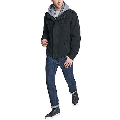 Men's Levi's® Sherpa-Lined Hooded Military Trucker Jacket