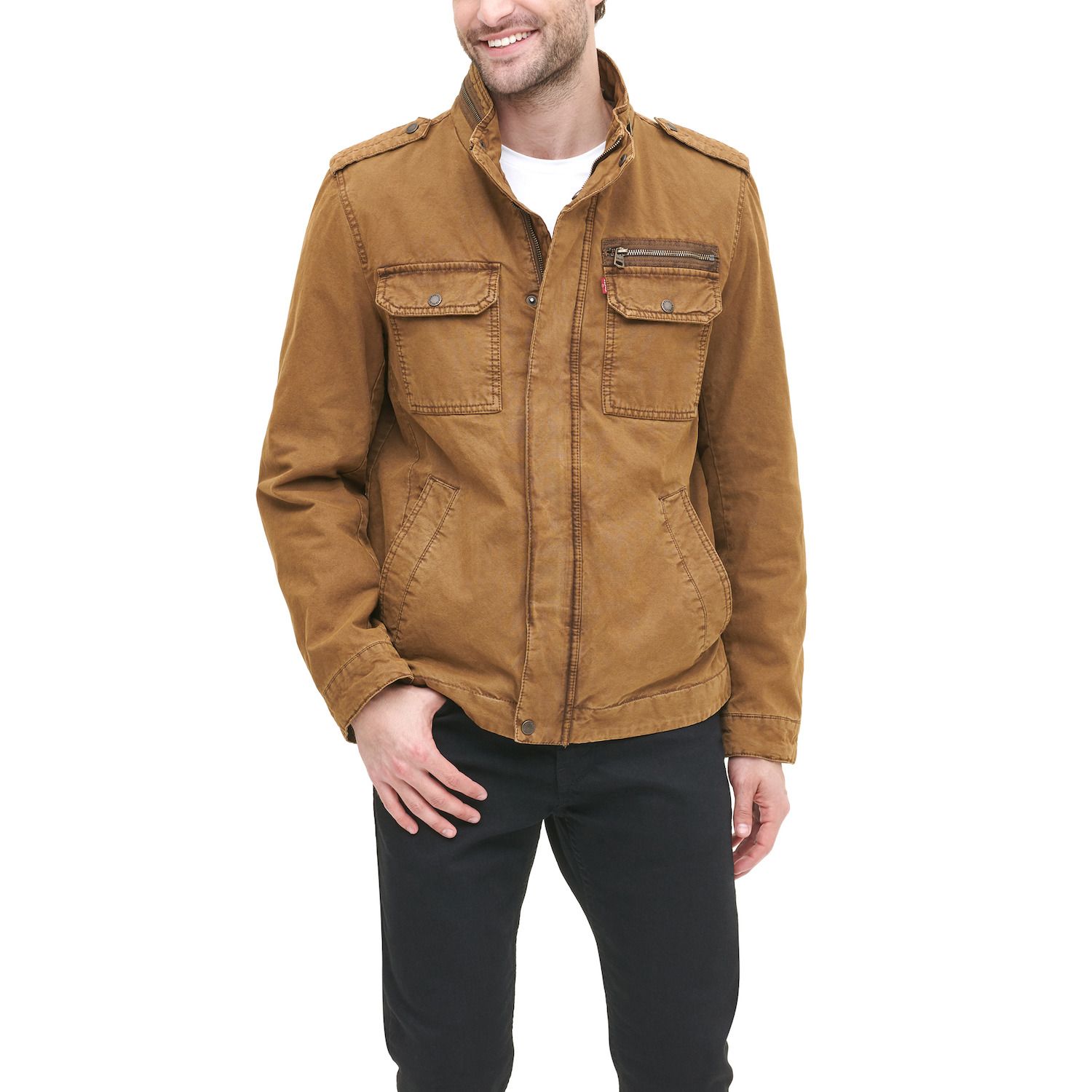 levi's men's arctic cloth sherpa lined field parka jacket