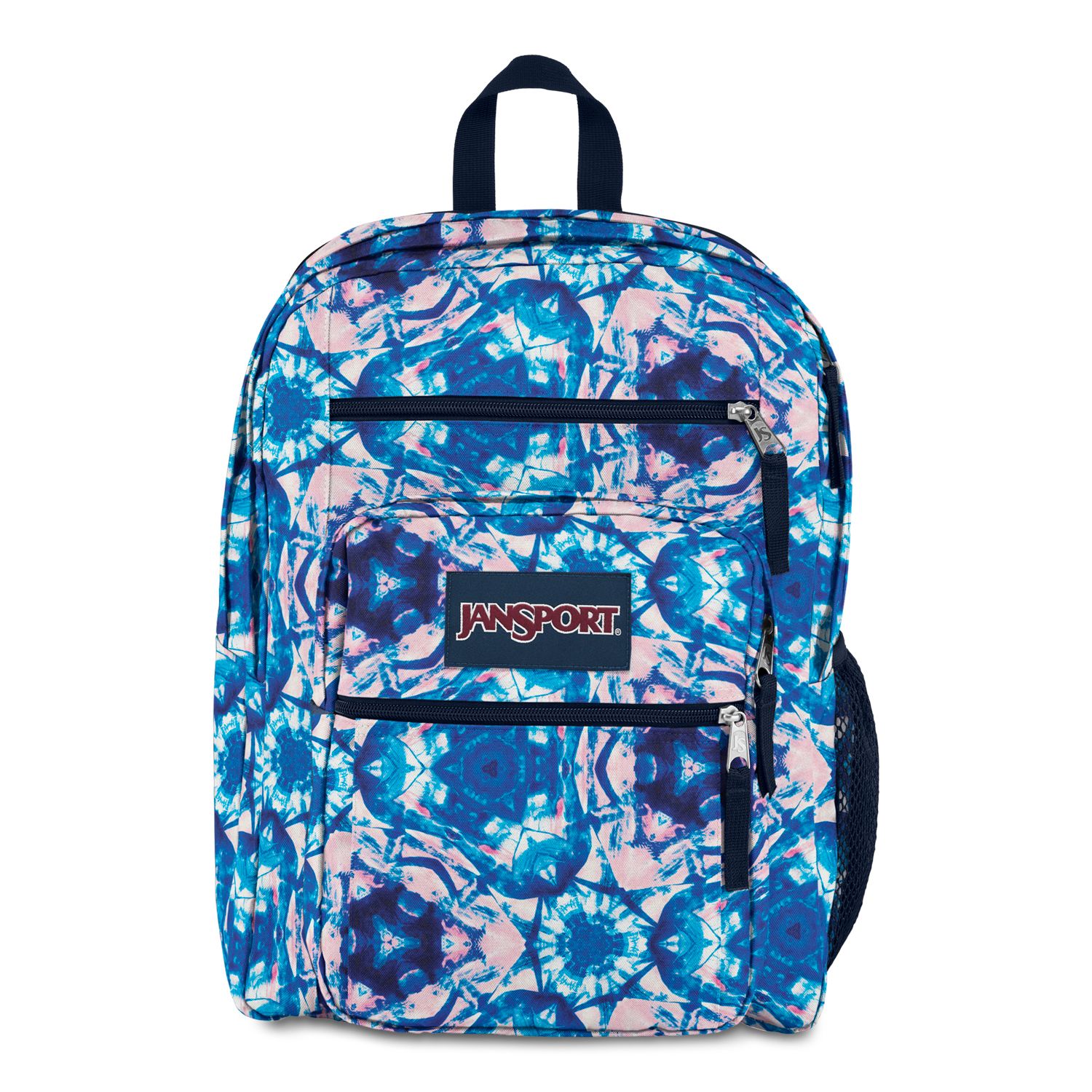 big blue backpack