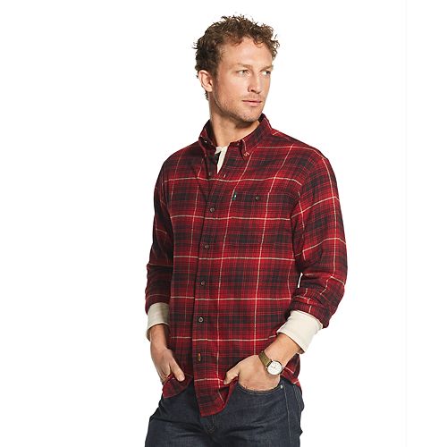 Men's G.H. Bass Plaid Fireside Regular-Fit Flannel Button-Down Shirt