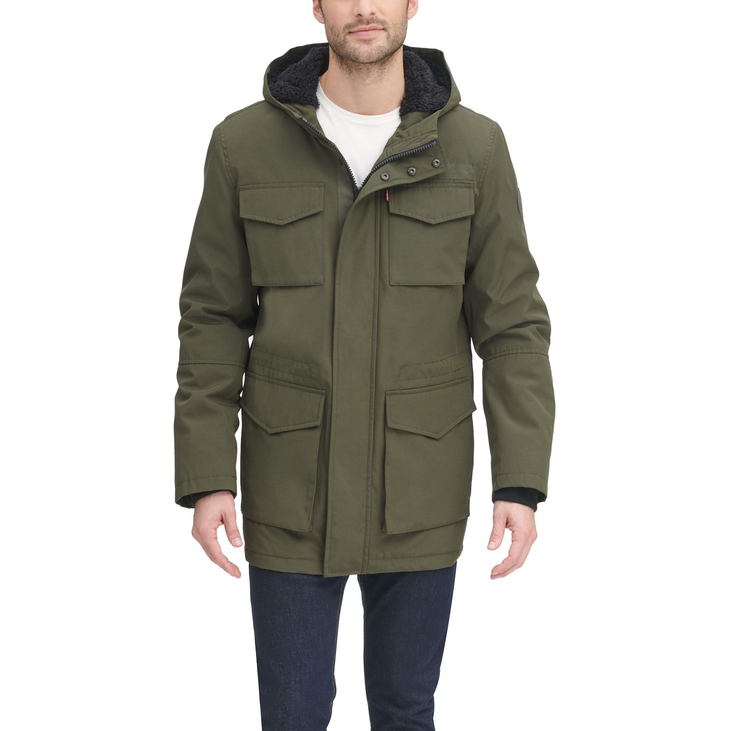 levi's hooded down parka