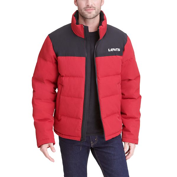 Men's Levi's® Arctic Cloth Stand Collar Logo Puffer Jacket