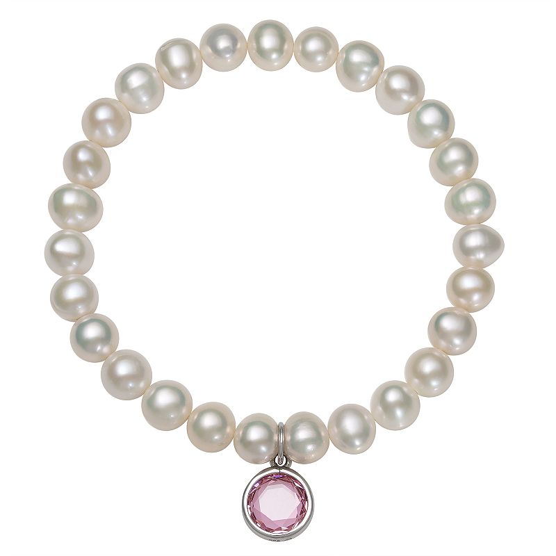 53328746 Freshwater Cultured Pearl & Cubic Zirconia Stretch sku 53328746