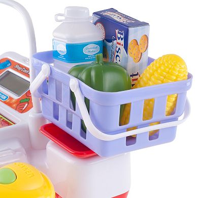 Hey! Play! Pretend Cash Register Supermarket Playset