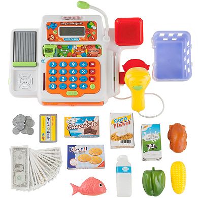 Hey! Play! Pretend Cash Register Supermarket Playset