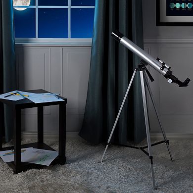 Boys Hey! Play! 60mm Mirror Refractor Telescope ? Aluminum Stargazing Optics with Tripod for Beginner Astronomy and STEM Education for Kids and Adults by Hey! Play!