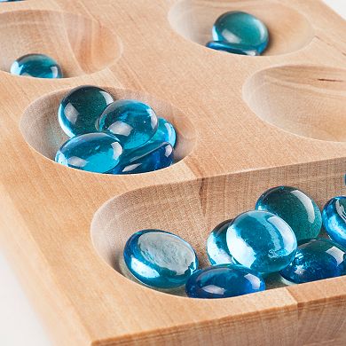 Hey! Play! Wooden Folding Mancala Game