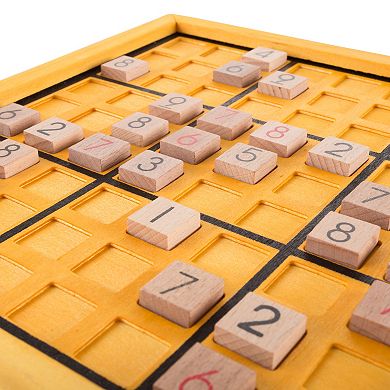 Hey! Play! Wood Sudoku Board Game Set