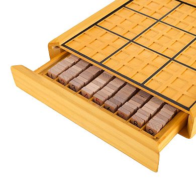 Hey! Play! Wood Sudoku Board Game Set