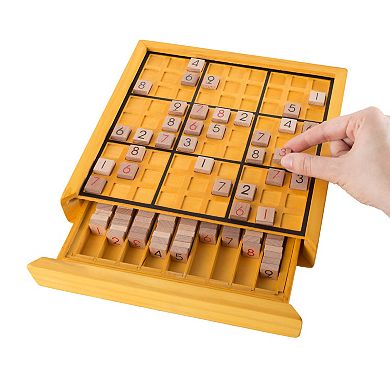 Hey! Play! Wood Sudoku Board Game Set