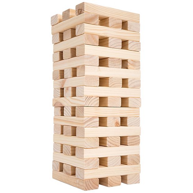 Wooden Block Stacking Game