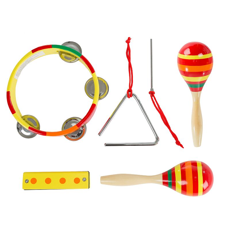 Hey! Play! Kids Percussion Musical Instruments Toy Set, Multicolor