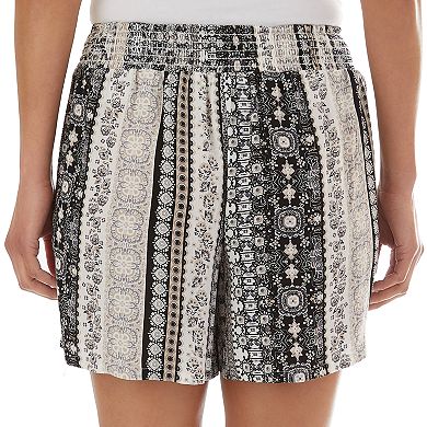 Women's Apt. 9® Gauze Smocked-Waist Soft Shorts