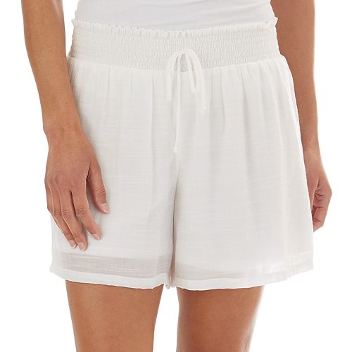 Women's Apt. 9® Gauze SmockedWaist Soft Shorts