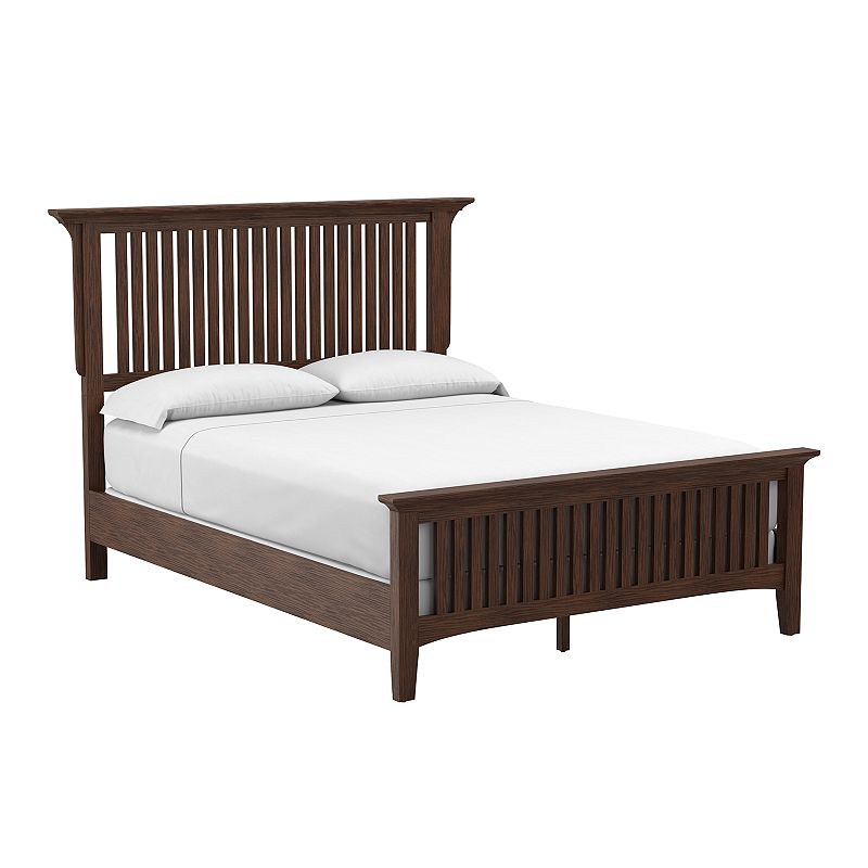 Inspired By Bassett Modern Mission Queen Bed Set, Brown
