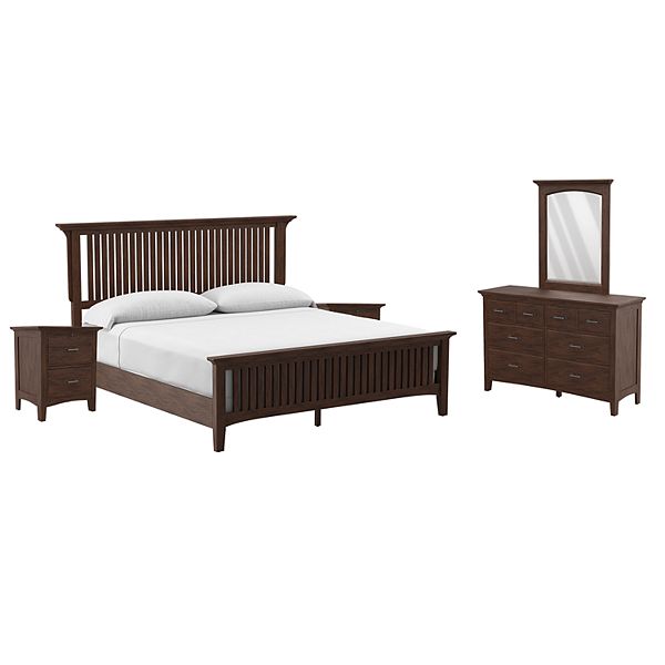 Osp Home Furnishings Modern Mission King Bedroom Set