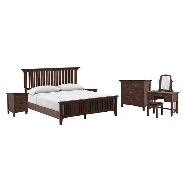 Osp Home Furnishings Modern Mission King Bedroom Set