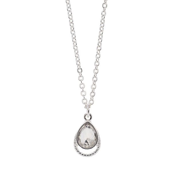 Women's LC Lauren Conrad Crystal Tear Drop Pendant Necklace