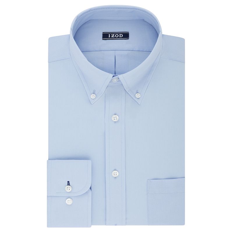 UPC 016652133386 product image for Men's IZOD Regular-Fit Wrinkle-Free Stretch Button-Down Collar Dress Shirt, Size | upcitemdb.com