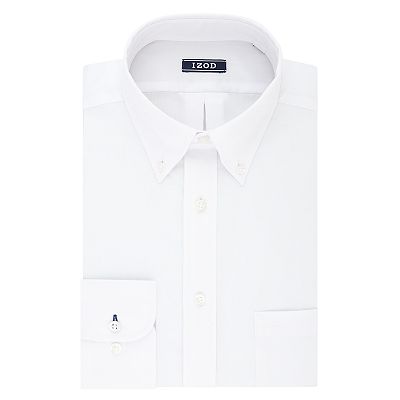 Men s IZOD Regular Fit Wrinkle Free Stretch Button Down Collar Dress Shirt