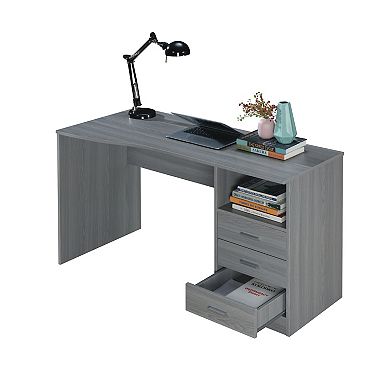 Techni Mobili Classic Computer Desk with Multiple Drawers
