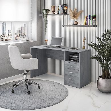 Techni Mobili Classic Computer Desk with Multiple Drawers