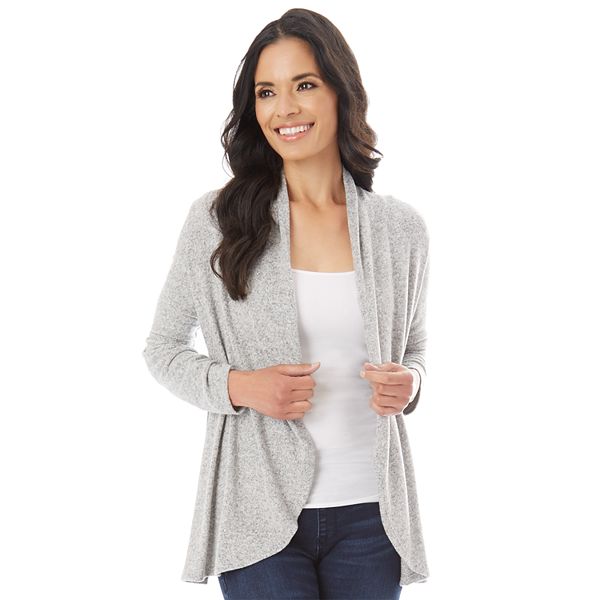 Women's Apt. 9® Ruched Sleeve Open-Front Cardigan