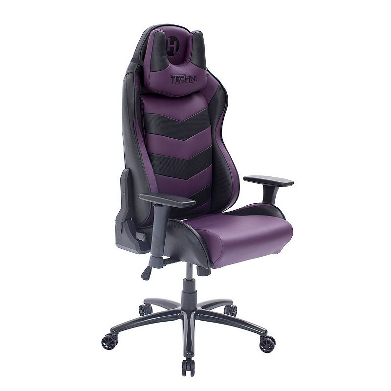 Techni Sport Ergonomic High Back Video Gaming Chair, Purple