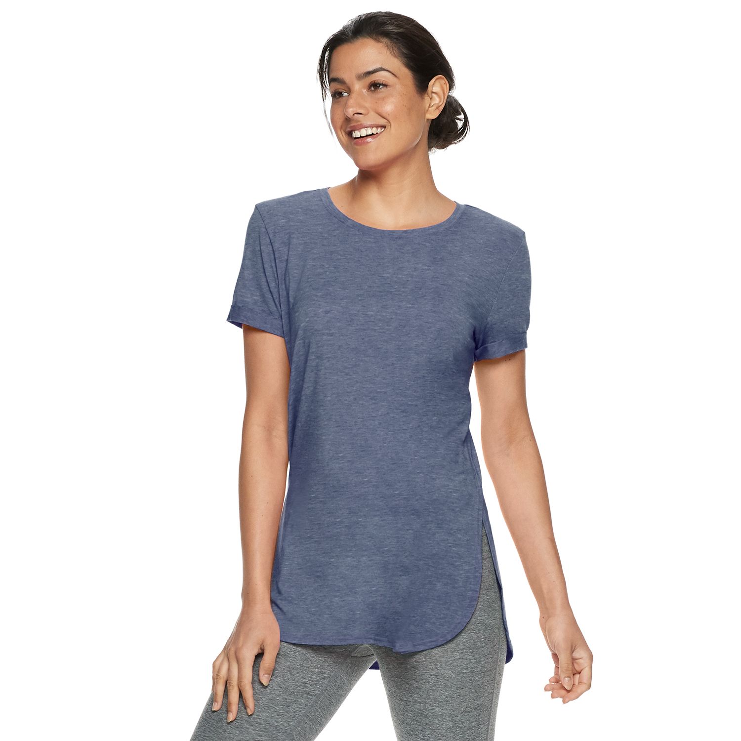 women's workout tunic tops