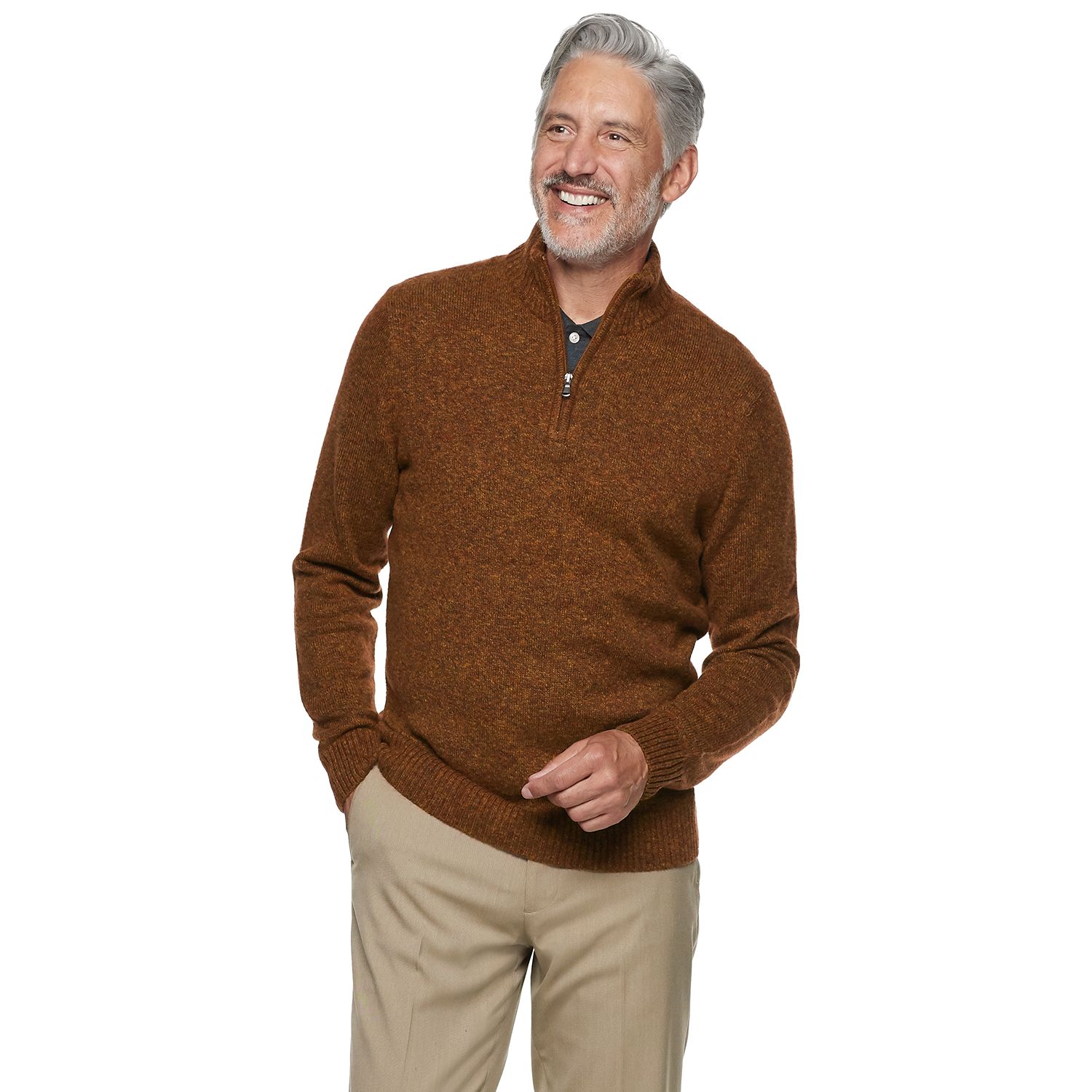 kohls mens zip up sweaters