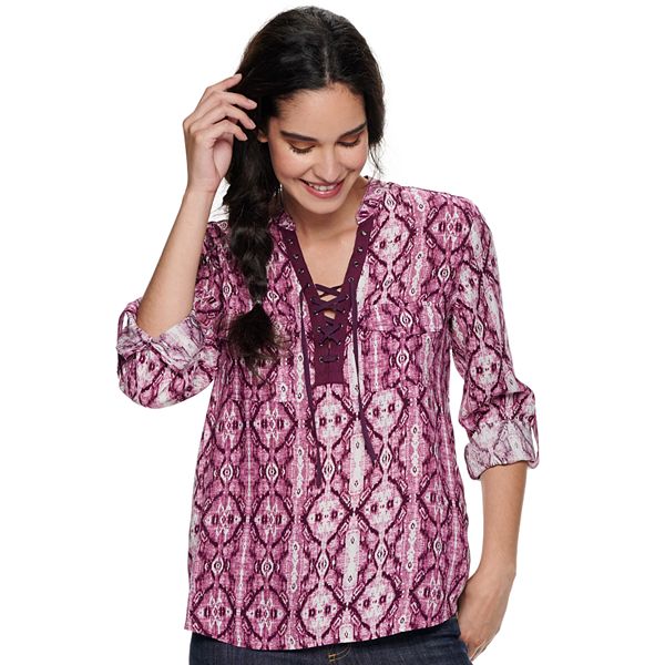 Women's Rock & Republic™ Lace Front Popover