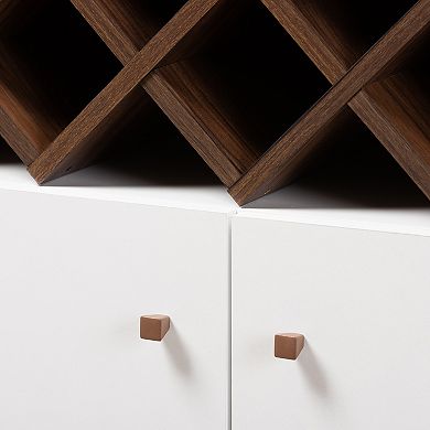 Baxton Studio Serafino Wine Cabinet