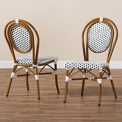 Baxton Studio Gauthier Dining Chair 2-piece Set