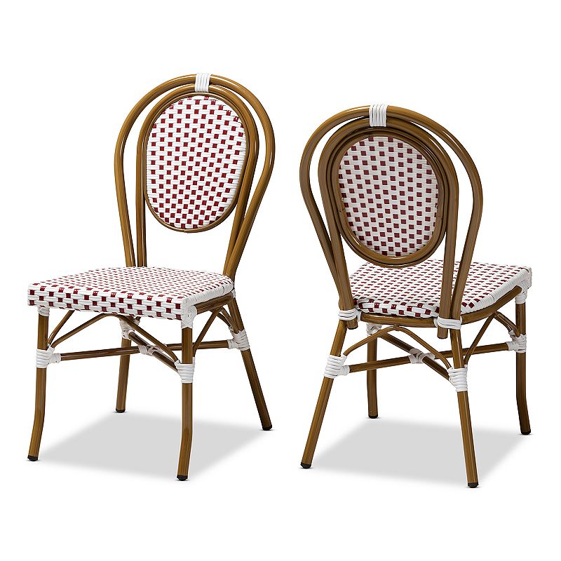 85776389 Baxton Studio Gauthier Dining Chair 2-piece Set, R sku 85776389