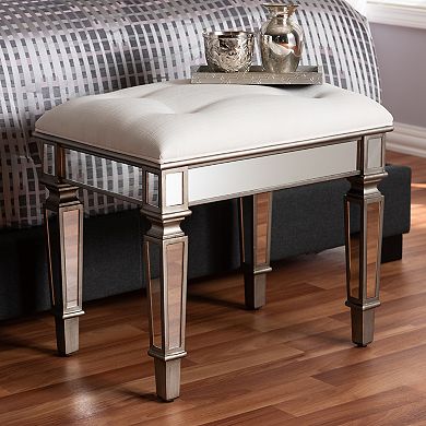 Baxton Studio Marielle Ottoman