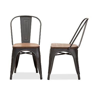 Baxton Studio Henri Dining Chair 2-piece Set
