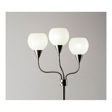 ADESSO Phillip Adjustable 3-Light Floor Lamp