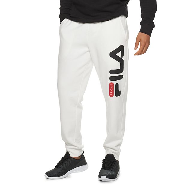 New Fila Mens Active Track Pants Sweatpants Logo with Pockets