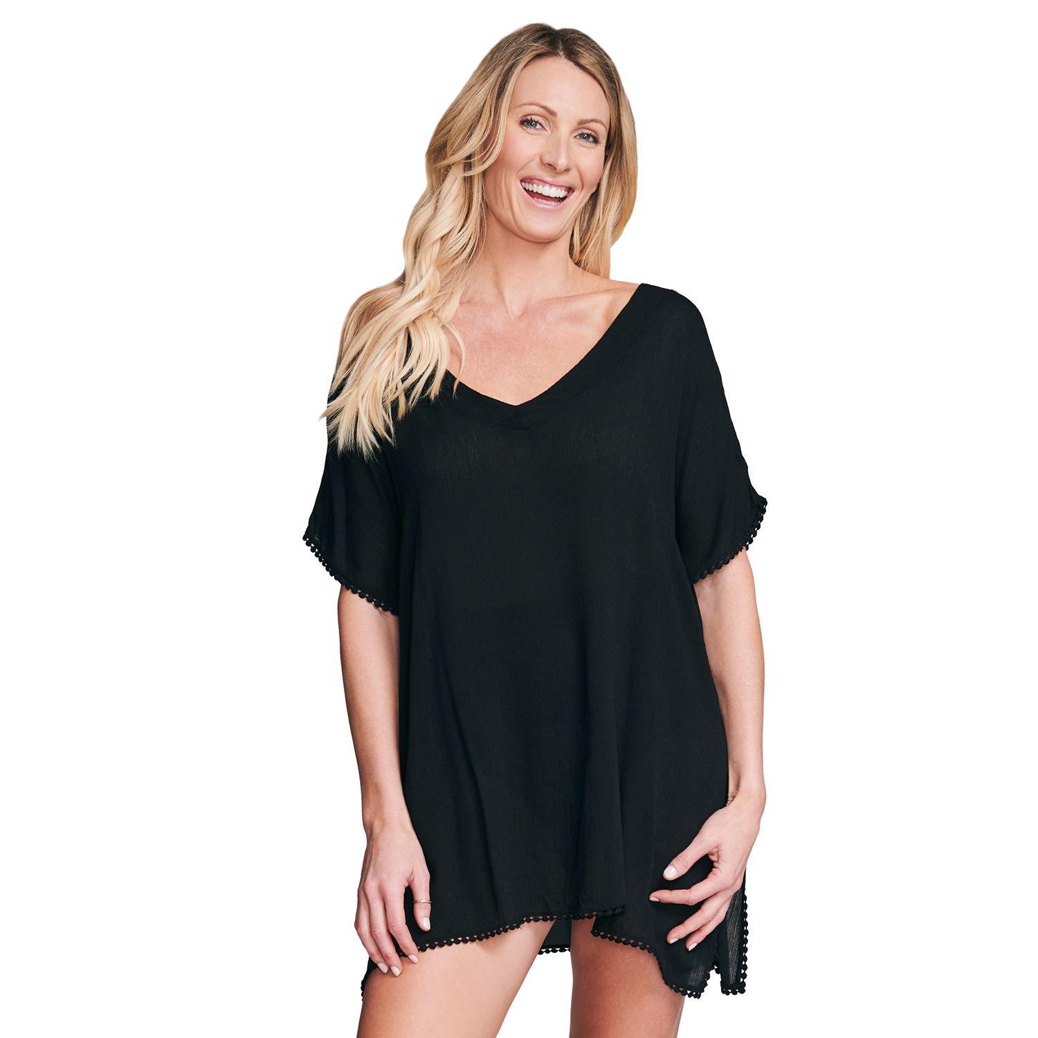 black kaftan cover up