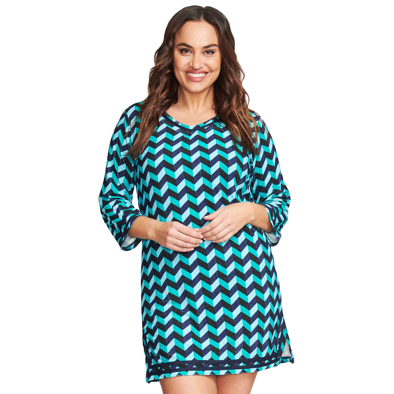 plus size terry cover up