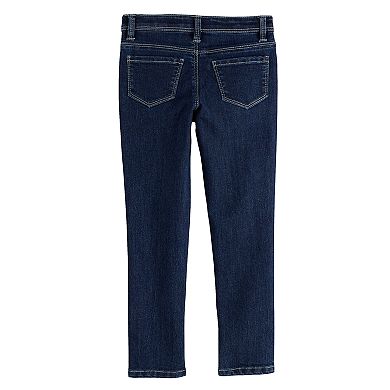 Girls 4-12 Sonoma Goods For Life® Lurex Stitch Destructed Skinny Jeans