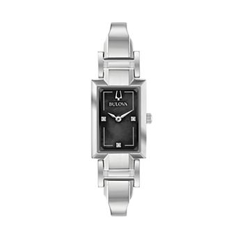Bulova Women's Diamond Accent Half-Bangle Watch - 96P209