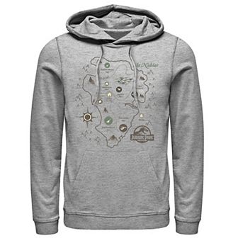 Men's Jurassic Park Map Pullover Hoodie