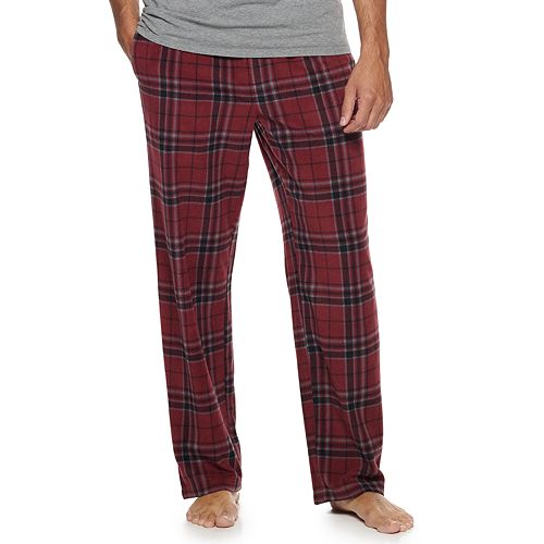 Men's Croft & Barrow® Patterned Microfleece Sleep Pants