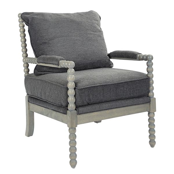 Abbot Chair Gray - OSP Home Furnishings