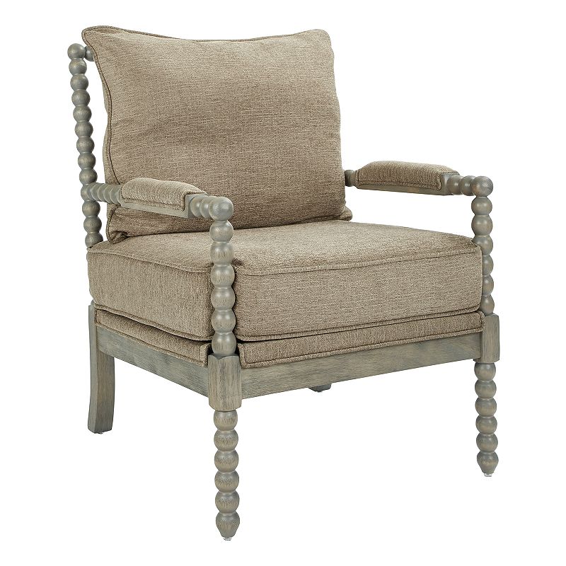 18514870 OSP Home Furnishings Abbot Accent Chair, Beig/Gree sku 18514870