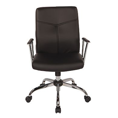 OSP Home Furnishings Faux Leather Office Chair