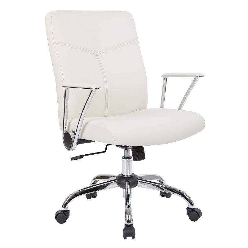 30984262 OSP Home Furnishings Faux Leather Office Chair, Be sku 30984262