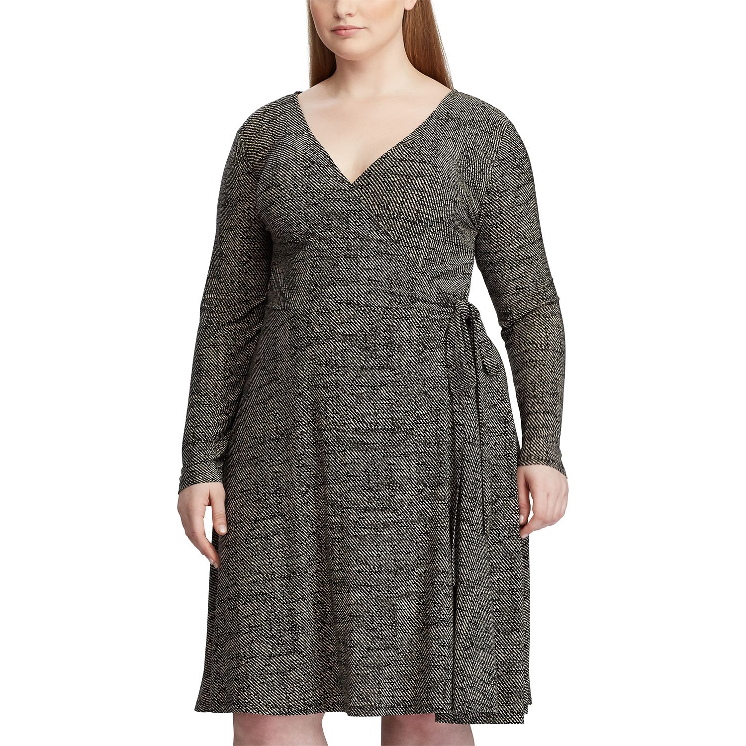 plus size midi dress long sleeve
